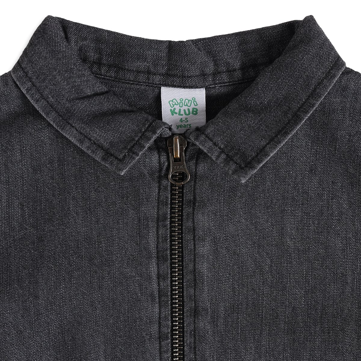 Boys Black Cotton Denim Jacket Regular Fit Casual Wear