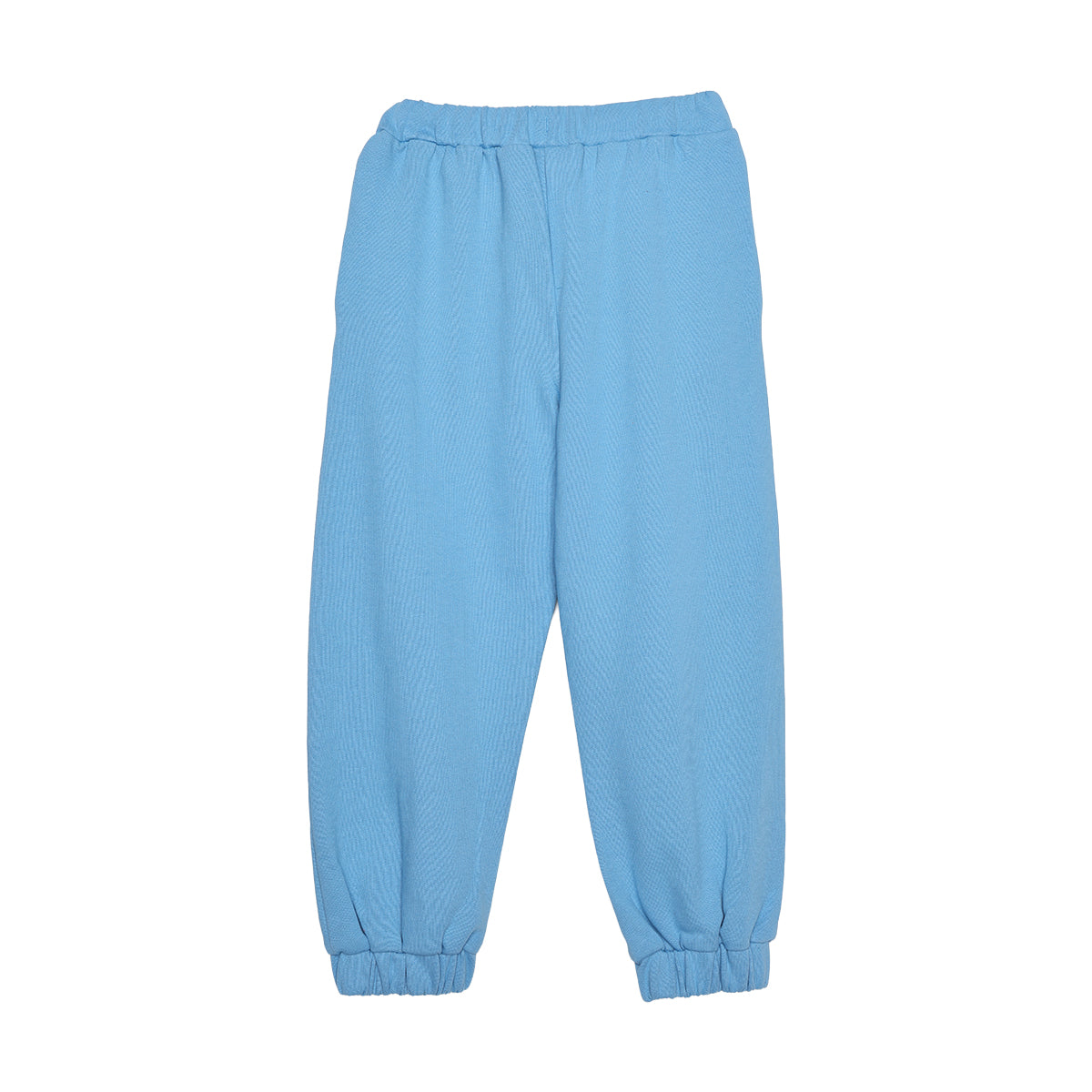 Boys Sky Blue Cotton Skate Print Jogger Pants Regular Fit Casual Kids Bottoms