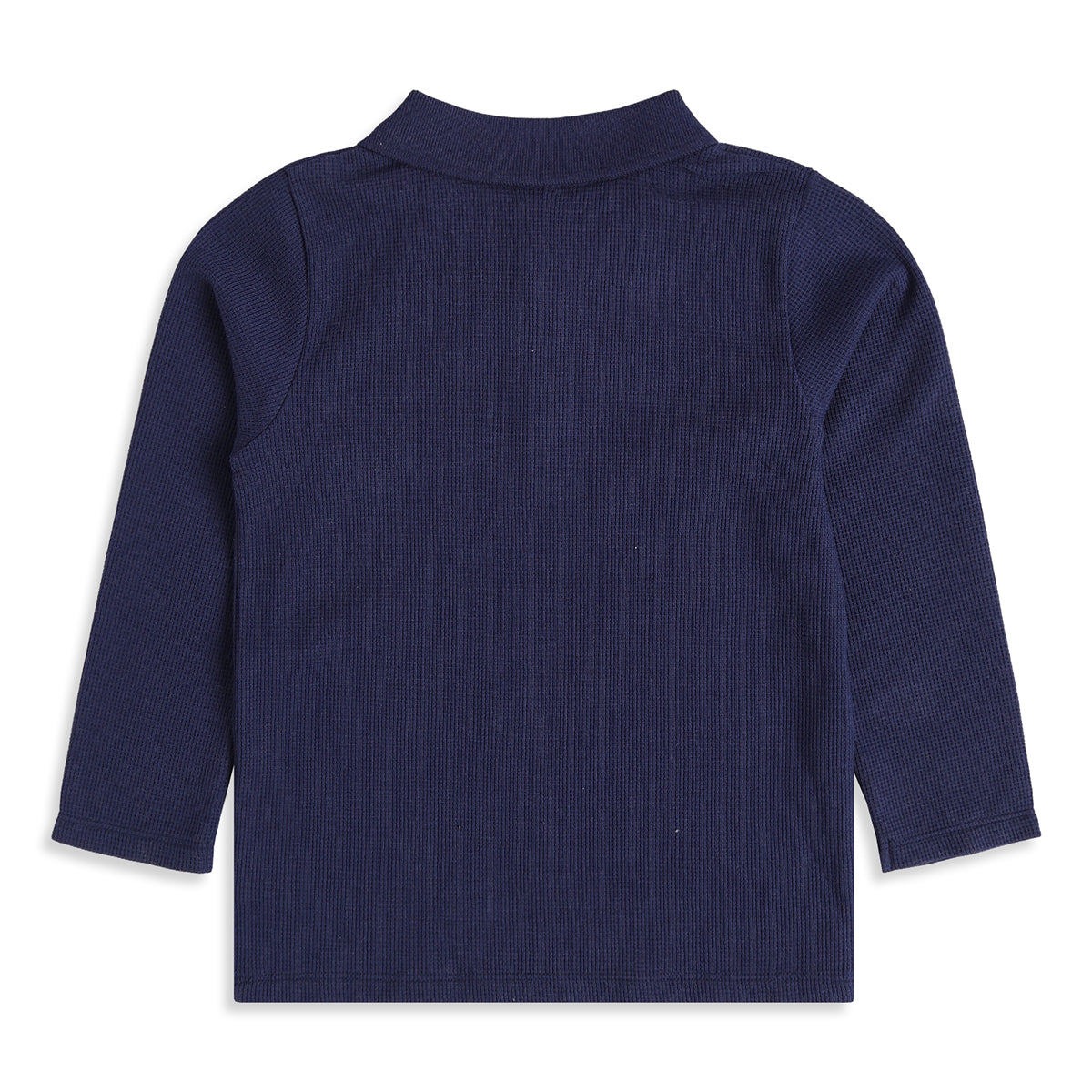 Boys Navy Blue Cotton Polo T-Shirt Regular Fit Casual Kids T-Shirt