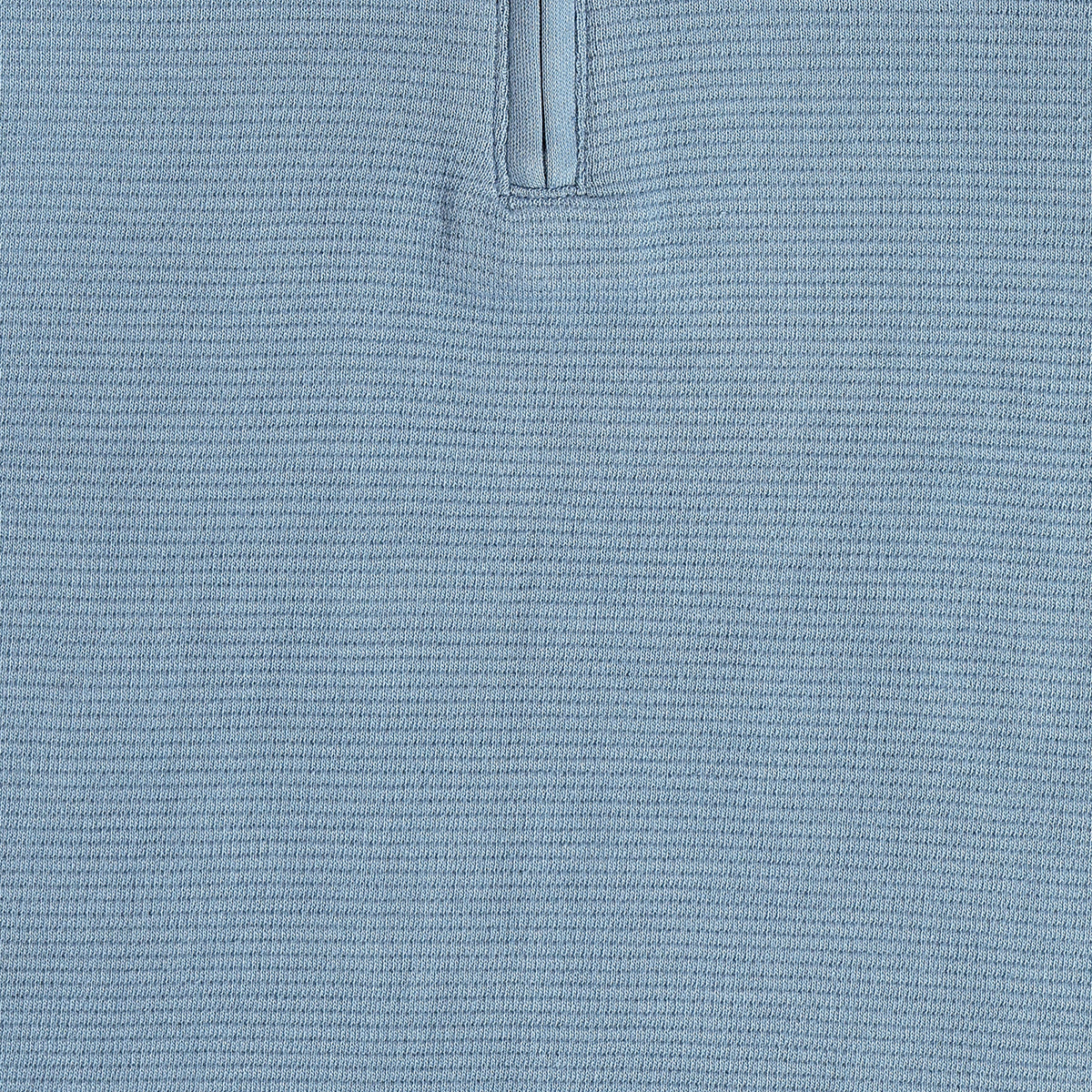 Baby Boys Blue Cotton Blend Textured Zip Polo T-Shirt Regular Fit Casual Wear