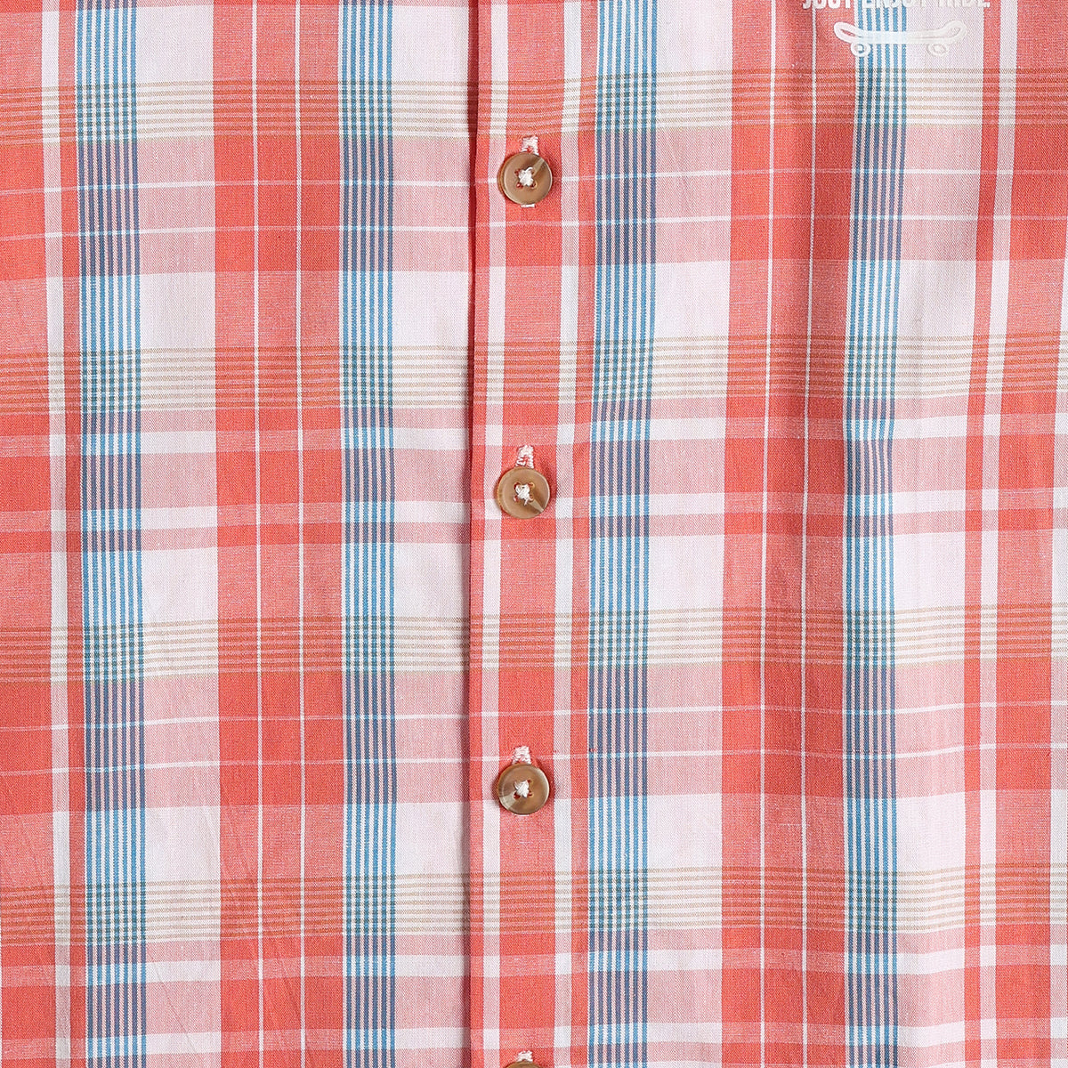 Boys Red and Blue Cotton Checked Full Sleeve Shirt Casual Everyday Wear