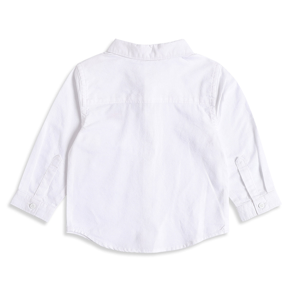 Boys White Cotton Oxford Shirt Regular Fit Casual Wear
