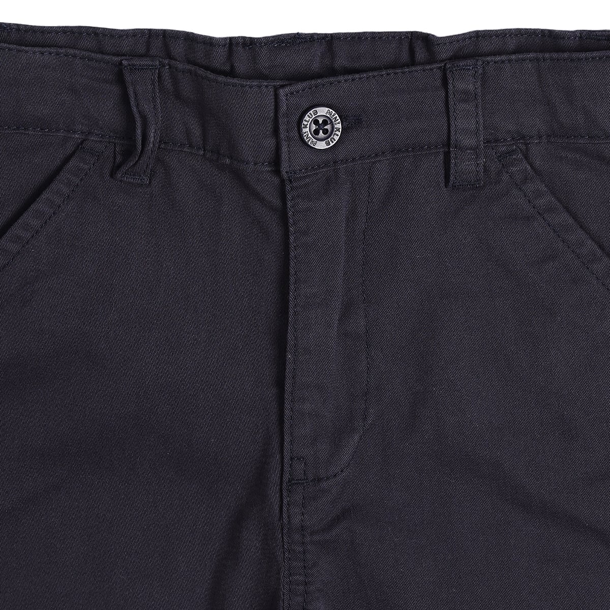 Baby Boys Navy Blue Cotton Solid Shorts Regular Fit Casual Wear