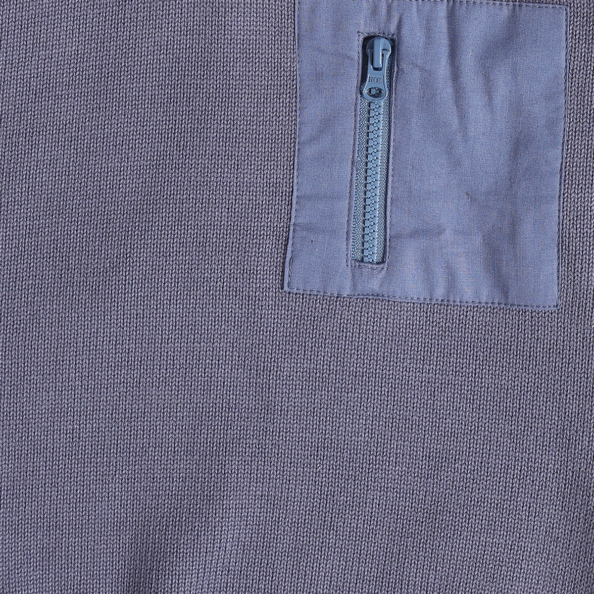Baby Boys Slate Grey Cotton Blend Hooded Sweater Regular Fit