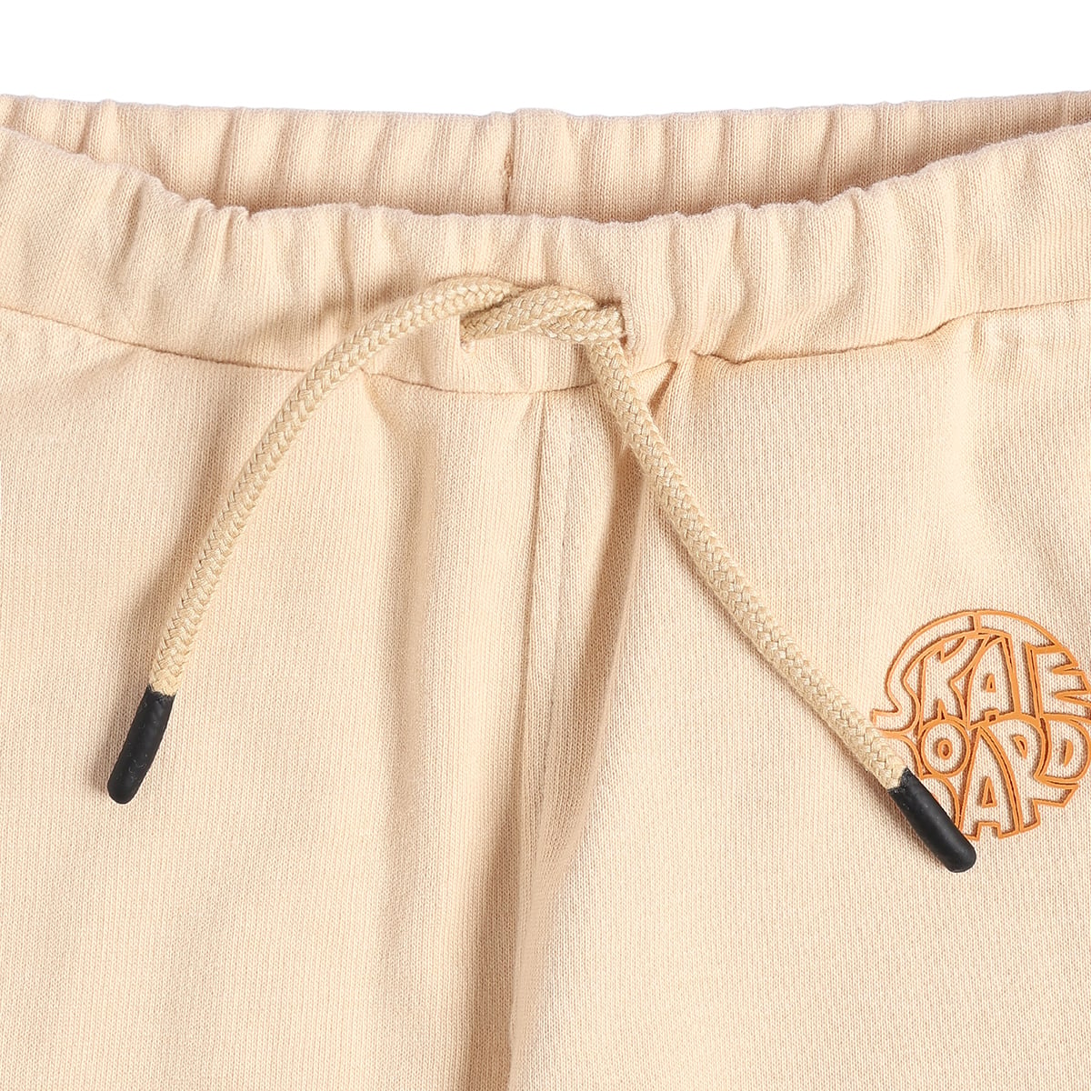 Baby Boys Beige Orange And White Cotton Blend Colour Block Sweatshirt And Jogger Pants Set Regular Fit Casual Wear