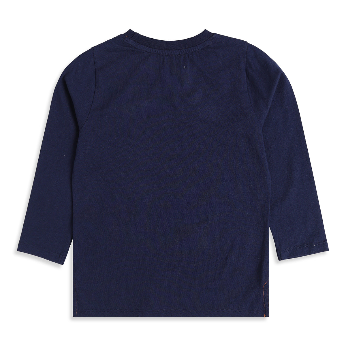 Boys Navy Blue Cotton Tiger Graphic T-Shirt Regular Fit Casual Kids T-Shirt