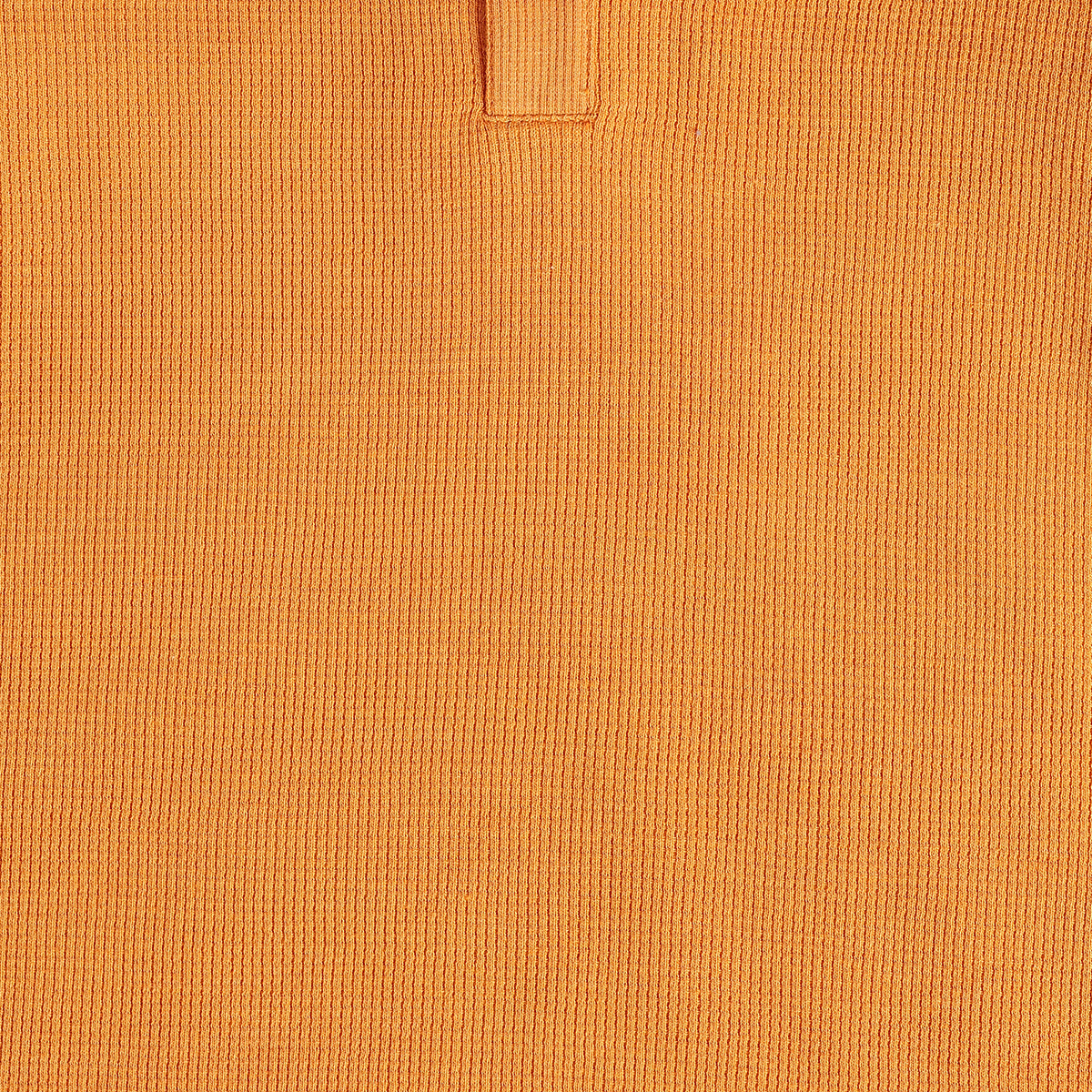 Baby Boys Mustard Cotton Blend Textured Henley T-Shirt Regular Fit Casual Wear