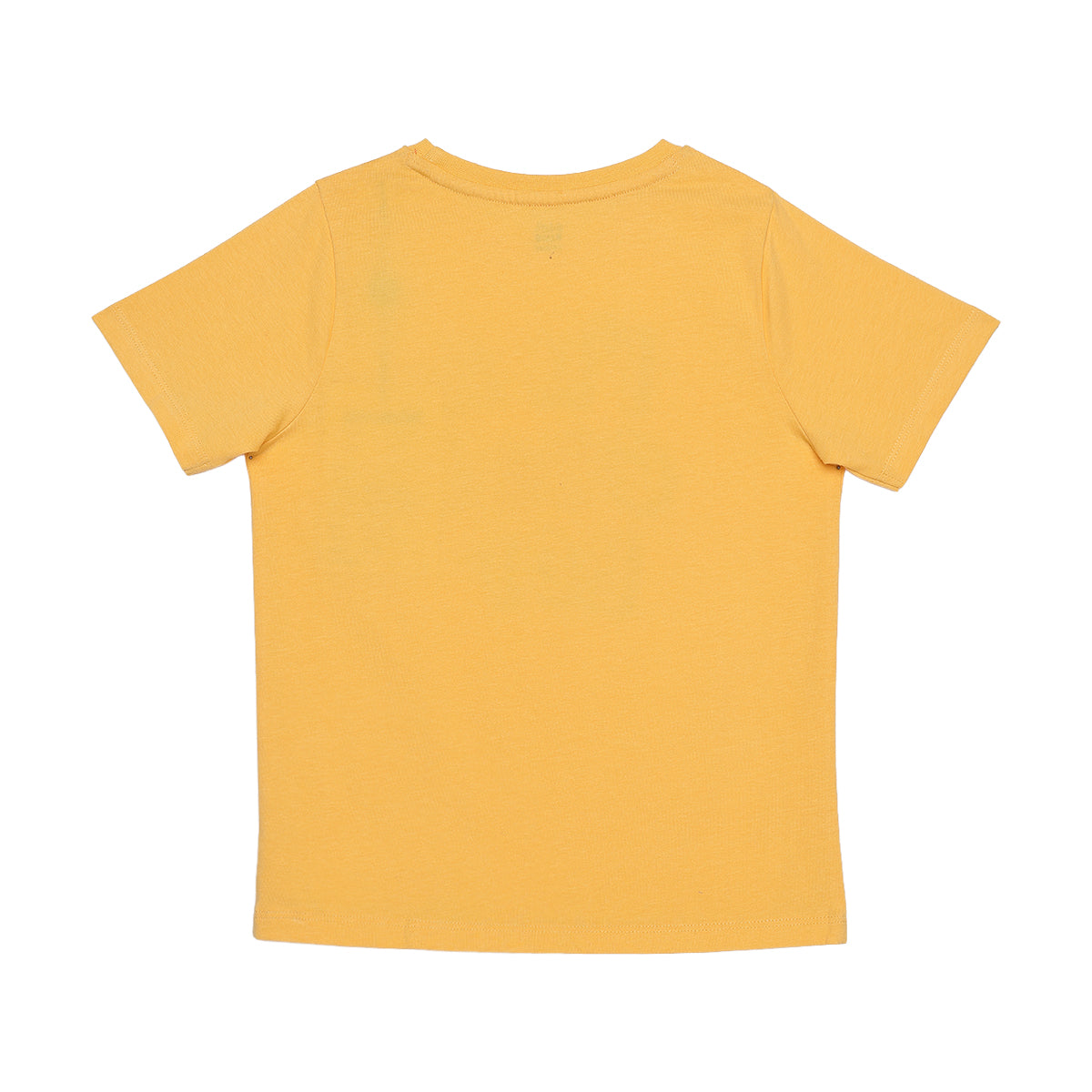 Boys Mustard Yellow Cotton Basketball Graphic T-Shirt Regular Fit Casual Kids T-Shirt