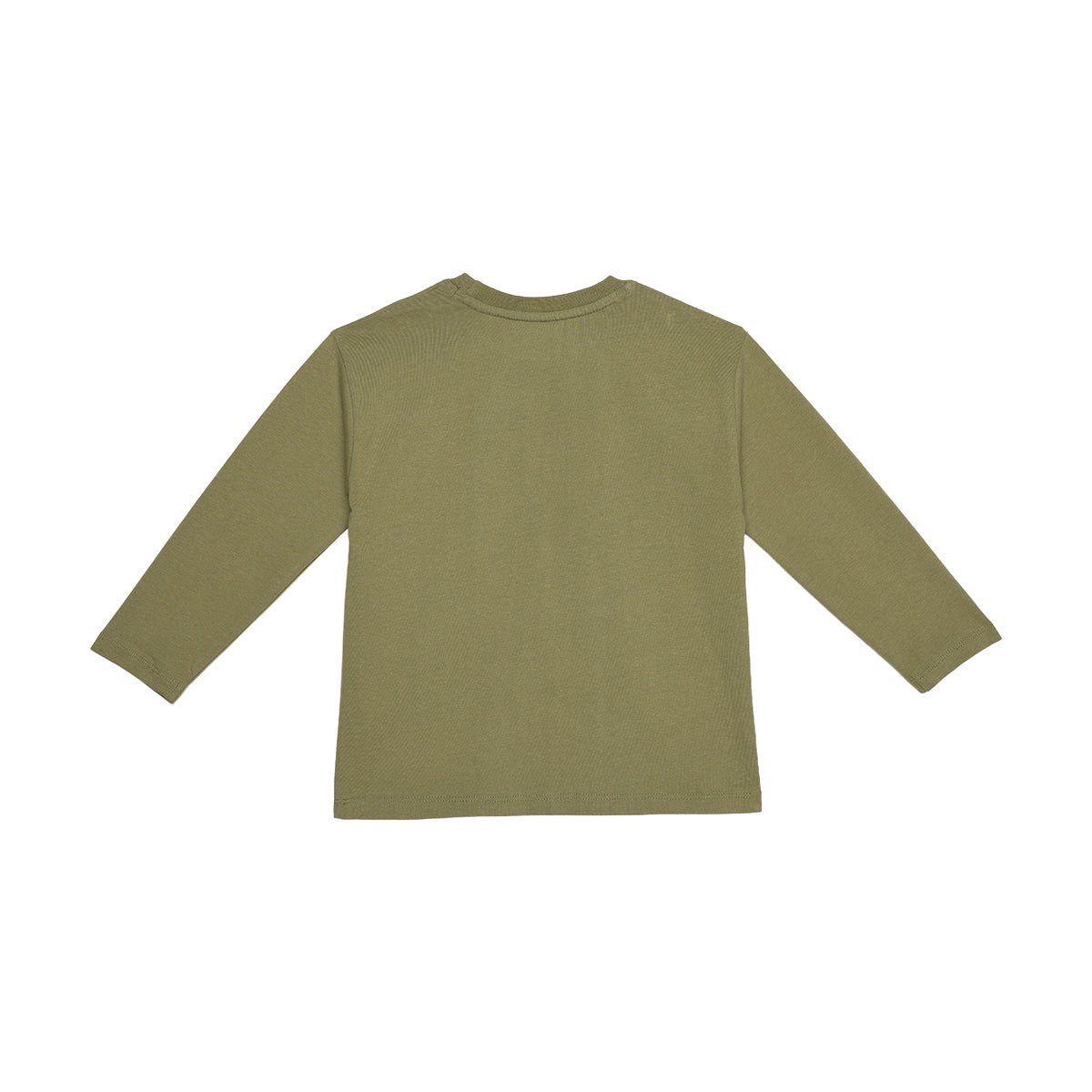 Boys Olive Green Cotton Skateboard Graphic T-Shirt Regular Fit Casual Kids T-Shirt