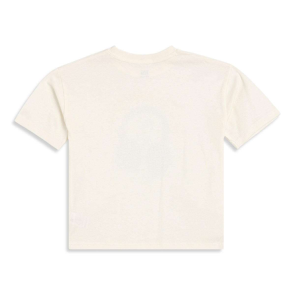 Boys Cream Music Print T-Shirt Regular Fit Casual Wear