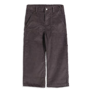 Boys Charcoal Cotton Corduroy Pants Wide-Leg Casual Wear