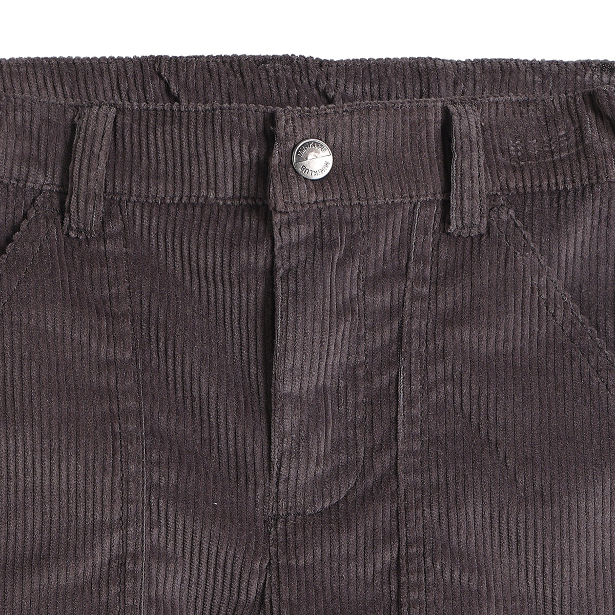 Boys Charcoal Cotton Corduroy Pants Wide-Leg Casual Wear