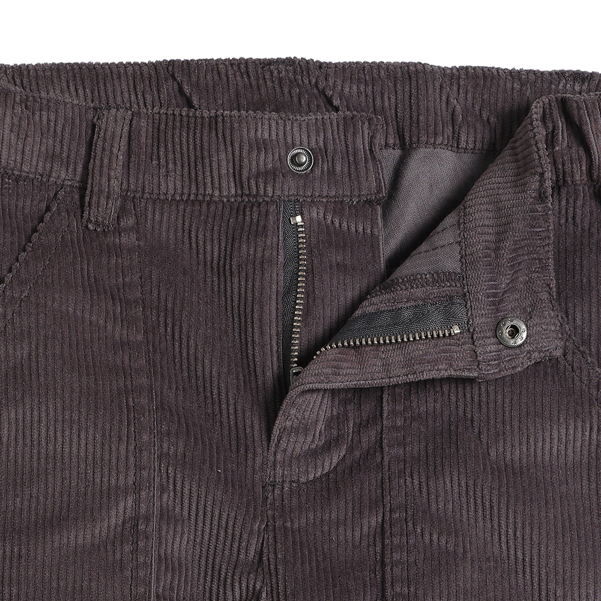 Boys Charcoal Cotton Corduroy Pants Wide-Leg Casual Wear