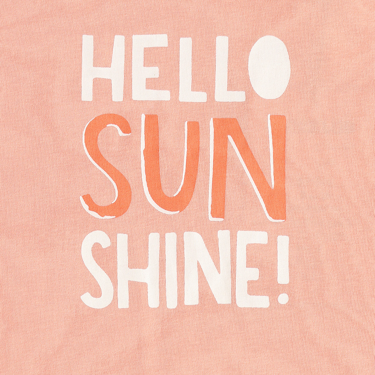 Girls Peach Cotton Slogan Graphic T-Shirt Regular Fit Casual Kids T-Shirt