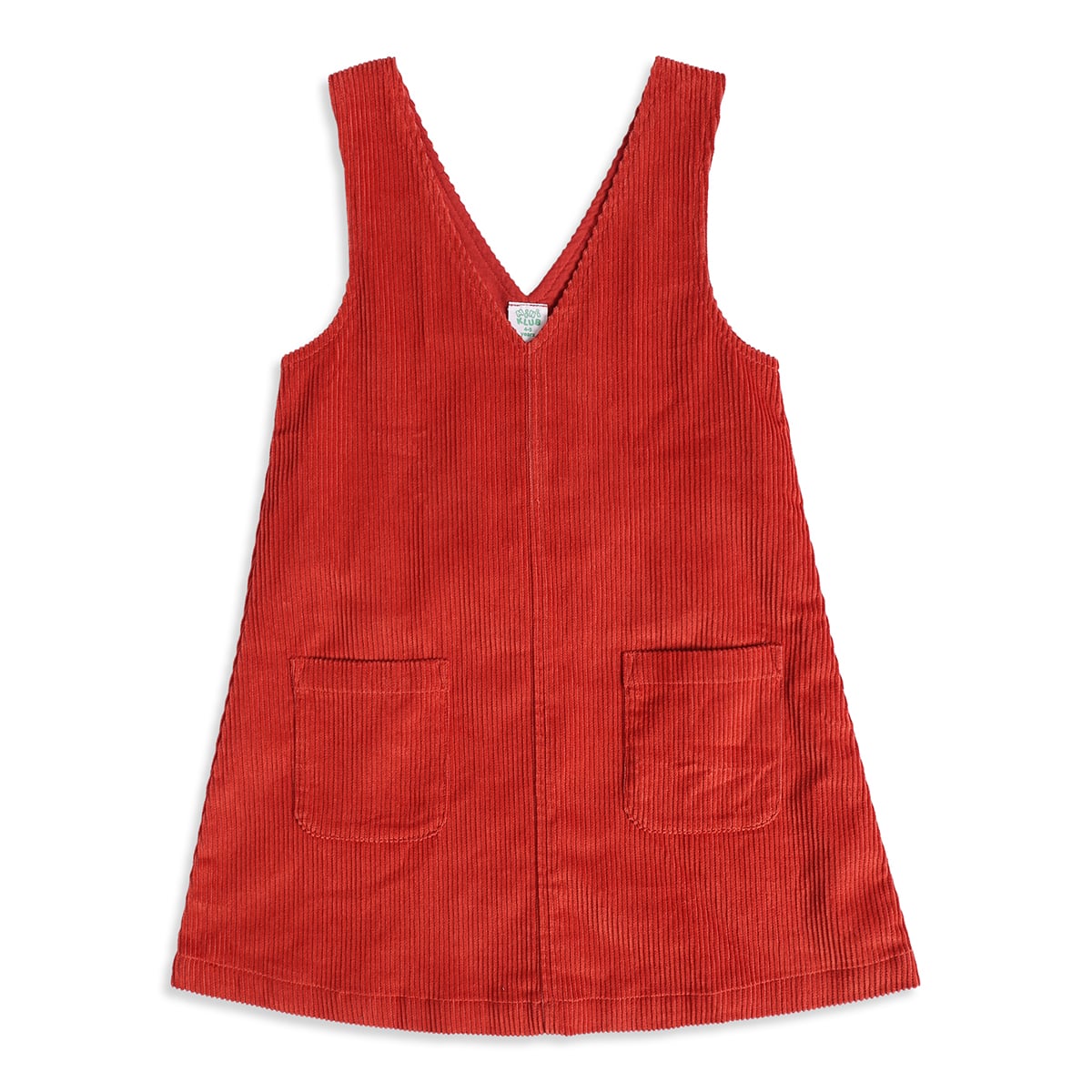 Baby Girls Red and White Striped Floral Embroidered Pinafore Set