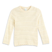Baby Girls Cream Knit Top Regular Fit Winter Top