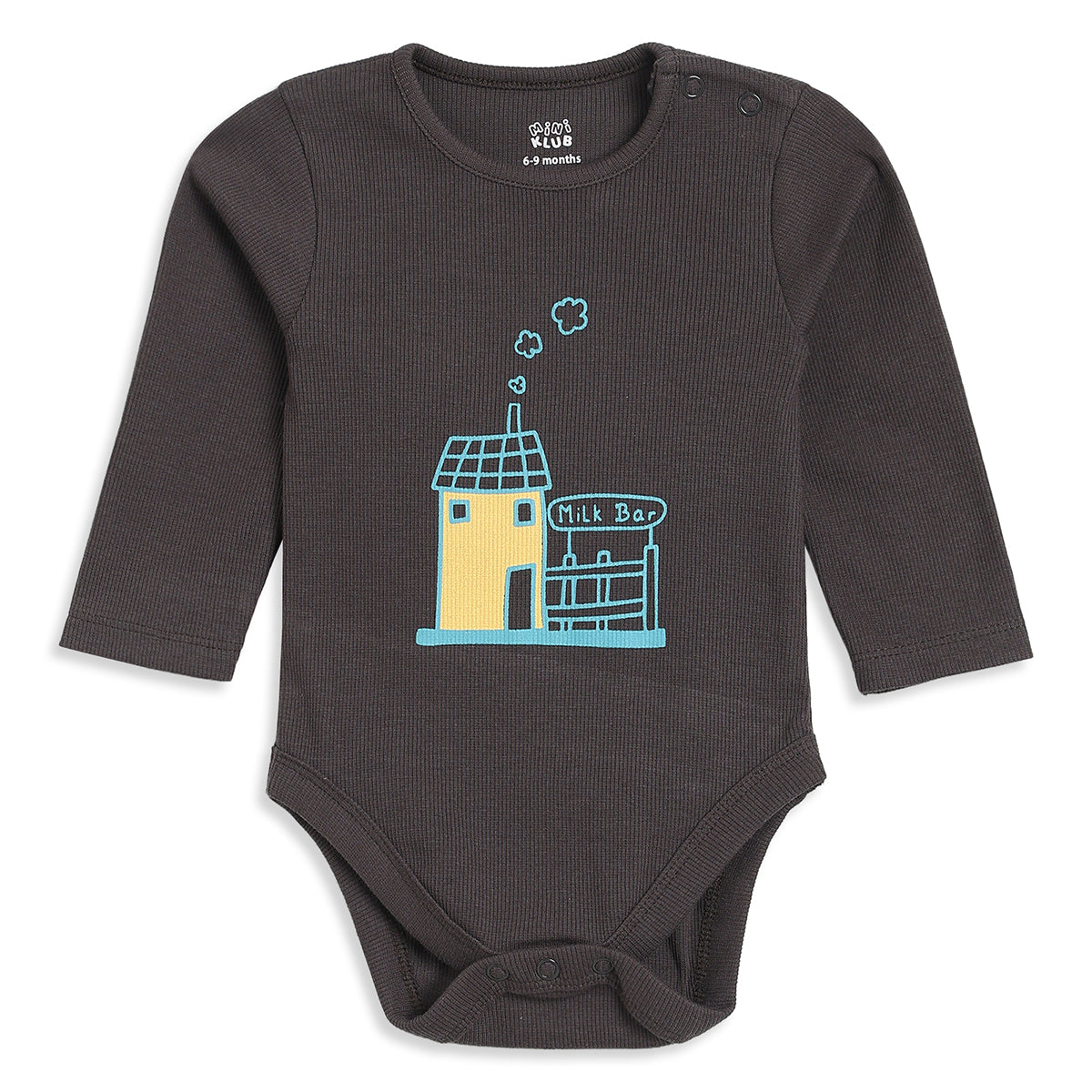 Baby Boys Navy and Charcoal Bodysuits Pack of 2 Everyday Wear