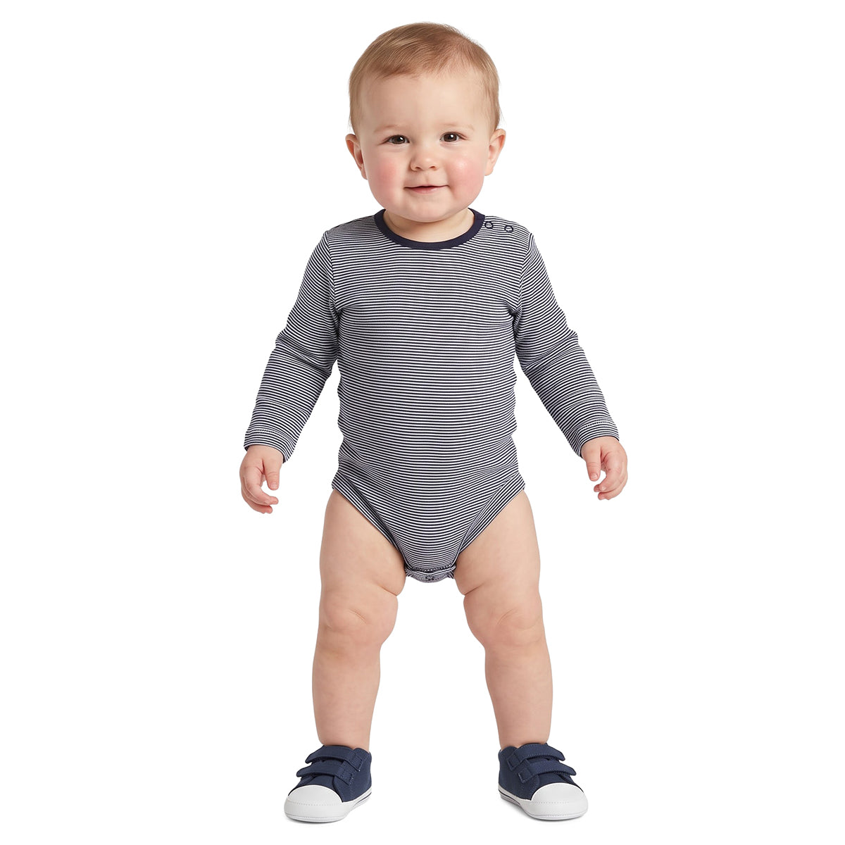 Baby Boys Navy and Charcoal Bodysuits Pack of 2 Everyday Wear