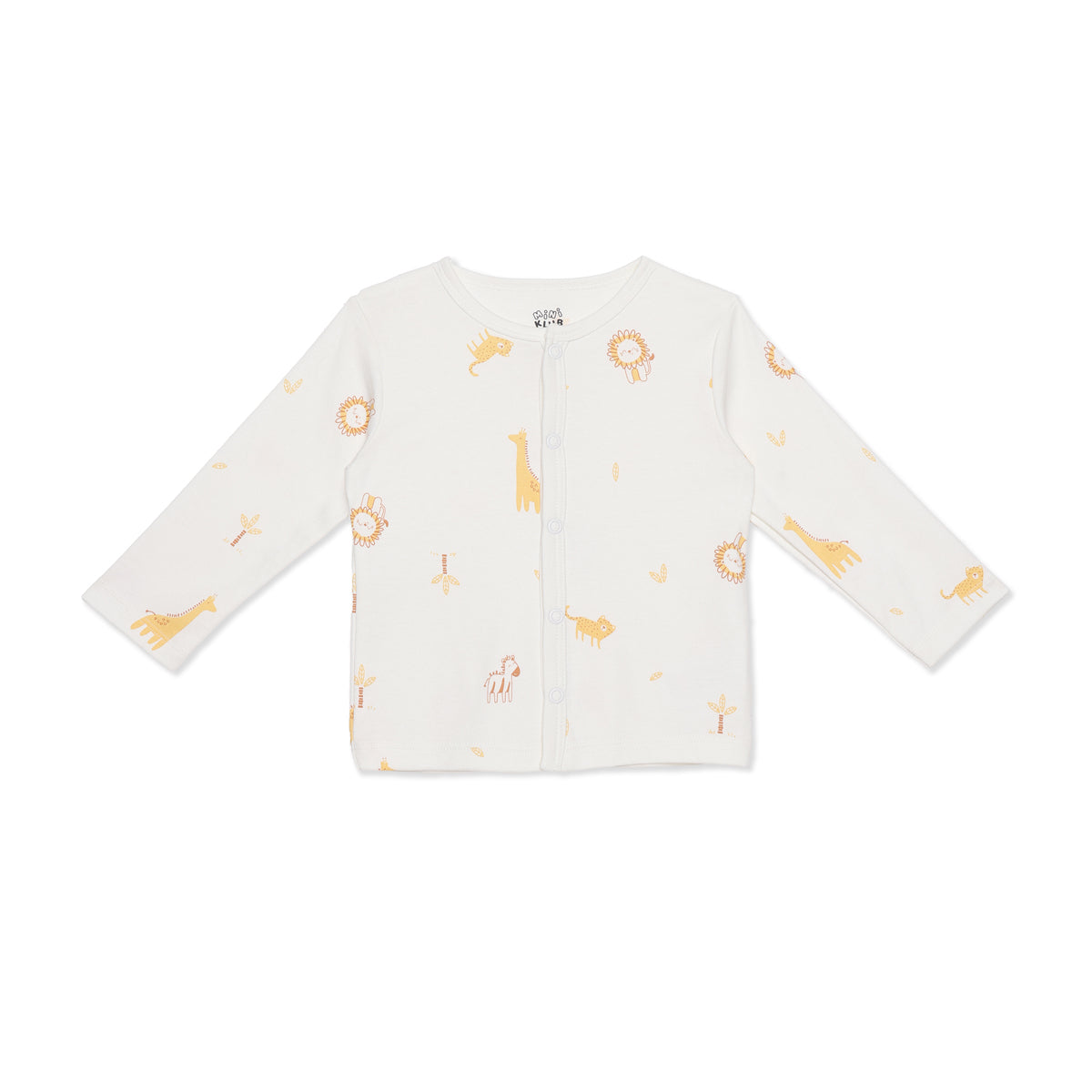 Baby Boys Orange and Off-White Cotton Front Open Vests Pack of 2 Regular Fit Casual Wear