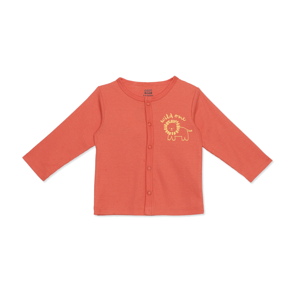 Baby Boys Orange and Off-White Cotton Front Open Vests Pack of 2 Regular Fit Casual Wear
