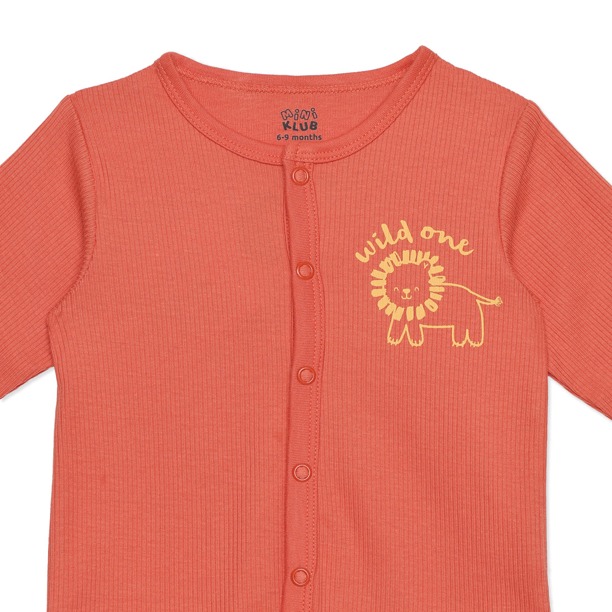 Baby Boys Orange and Off-White Cotton Front Open Vests Pack of 2 Regular Fit Casual Wear