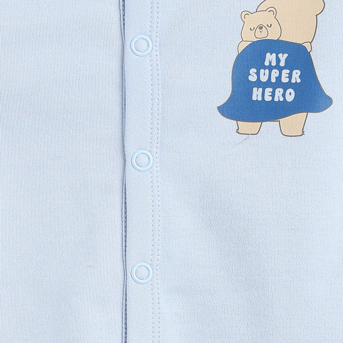 Baby Boys Blue Cotton Front Open Half Sleeve Vest Pack of 2 Everyday Essentials