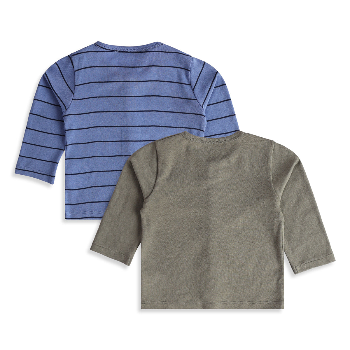 Baby Boys Blue Grey Cotton Front Open Vests Pack of 2 Casual Wear