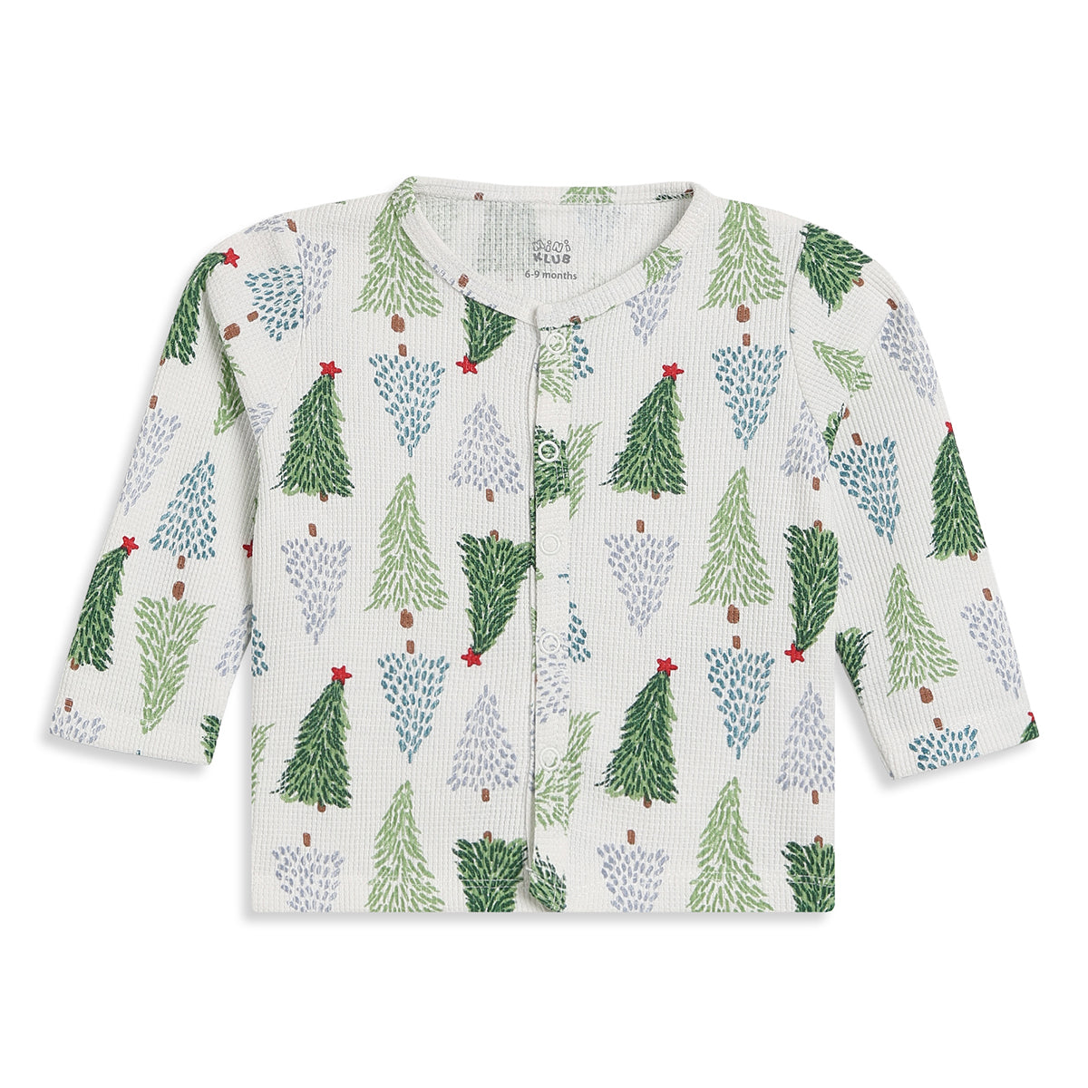 Baby Boys Green Cotton Printed Front Open Vests Pack of 2