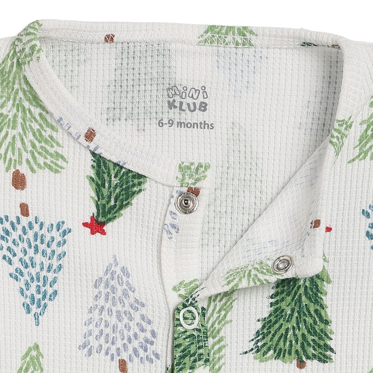 Baby Boys Green Cotton Printed Front Open Vests Pack of 2