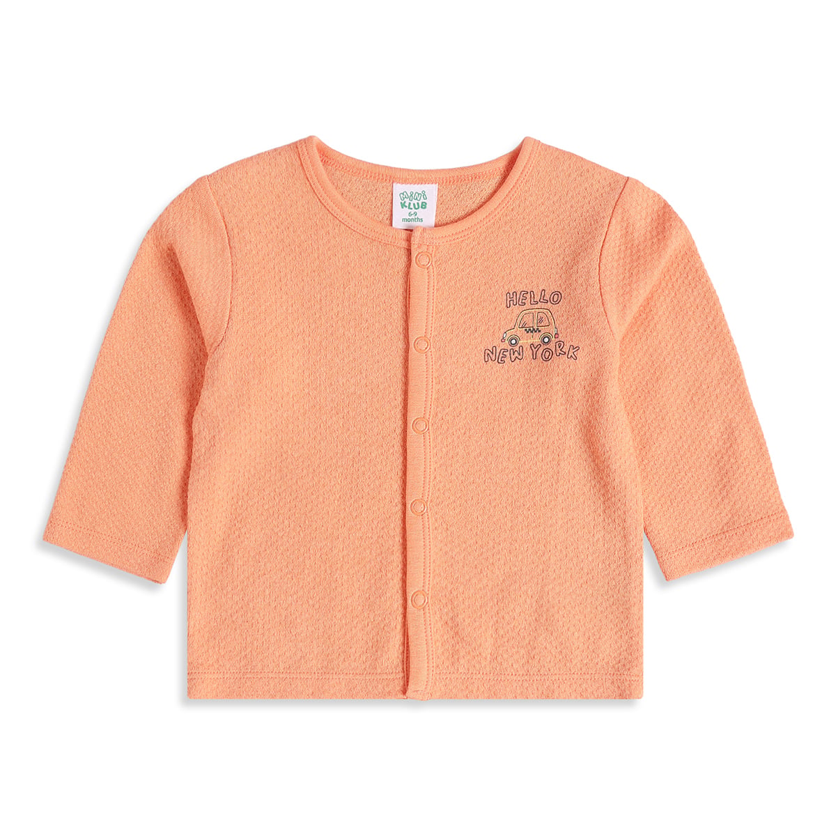 Baby Boys Peach And Beige Cotton Blend Vehicle Printed Front Open Vest Pack of 2 Regular Fit Casual Wear