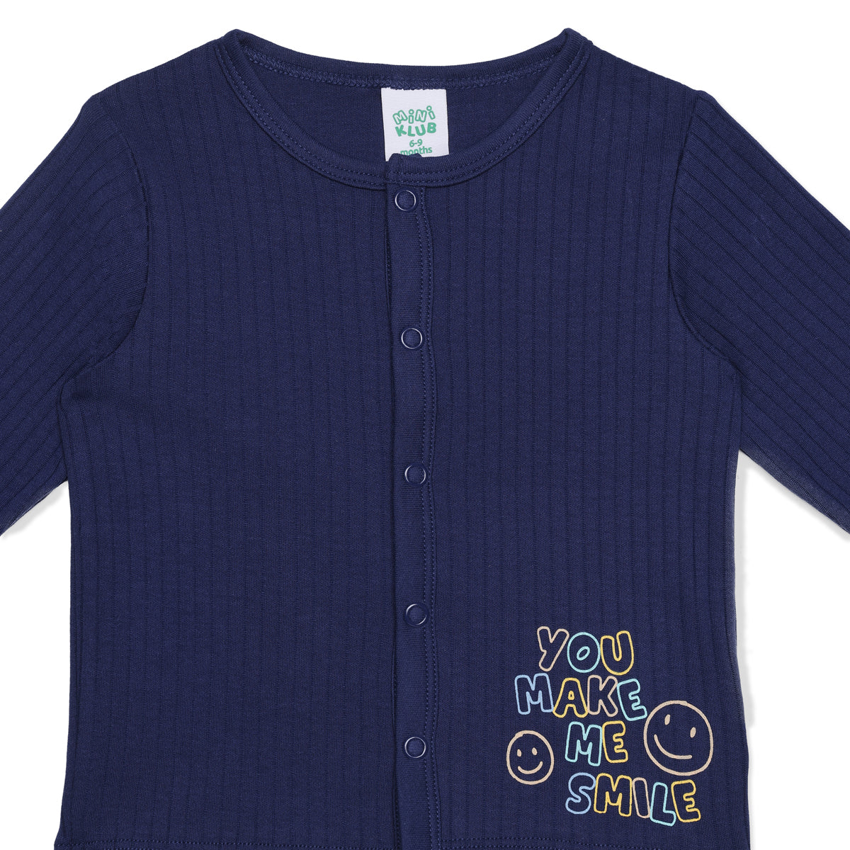 Baby Boys Navy Blue and White Cotton Front Open Vests Pack of 2 Regular Fit Casual Wear