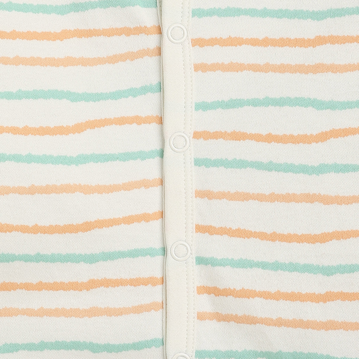 Baby Boys Peach and White Cotton Front Open Full Sleeve Vest Pack of 2 Everyday Essentials