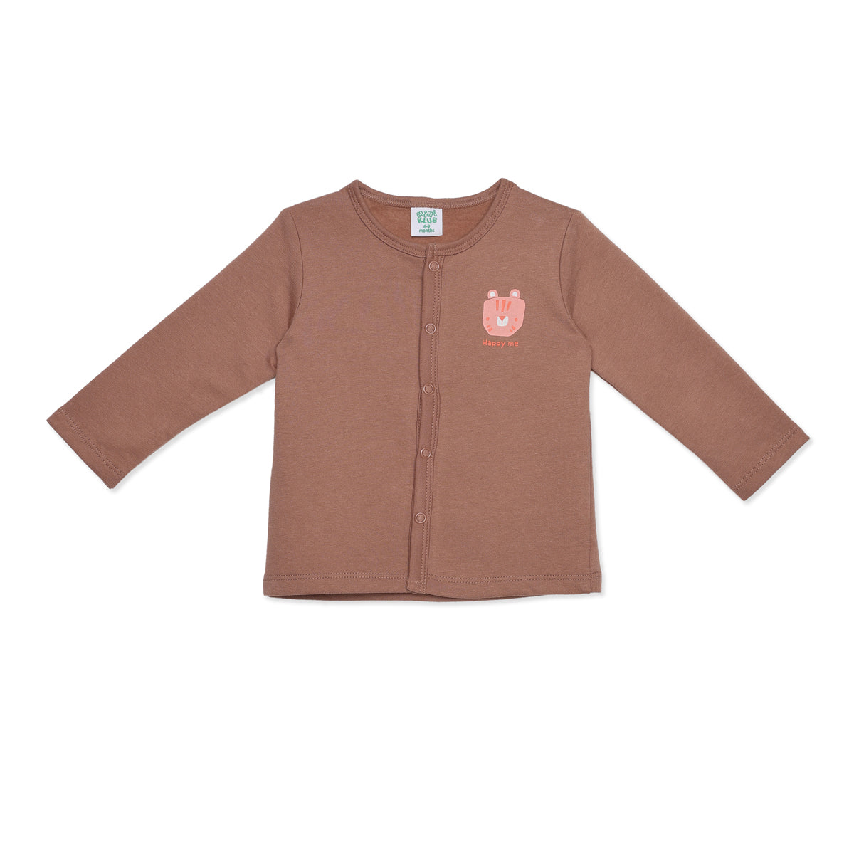 Baby Boys Brown and Cream Cotton Front Open Vests Pack of 2 Regular Fit Casual Wear