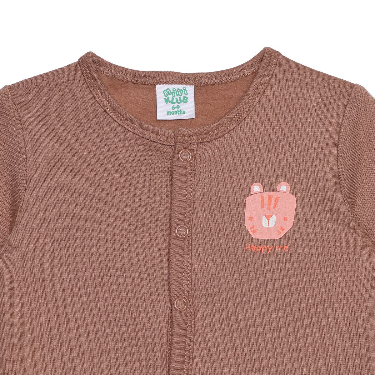 Baby Boys Brown and Cream Cotton Front Open Vests Pack of 2 Regular Fit Casual Wear