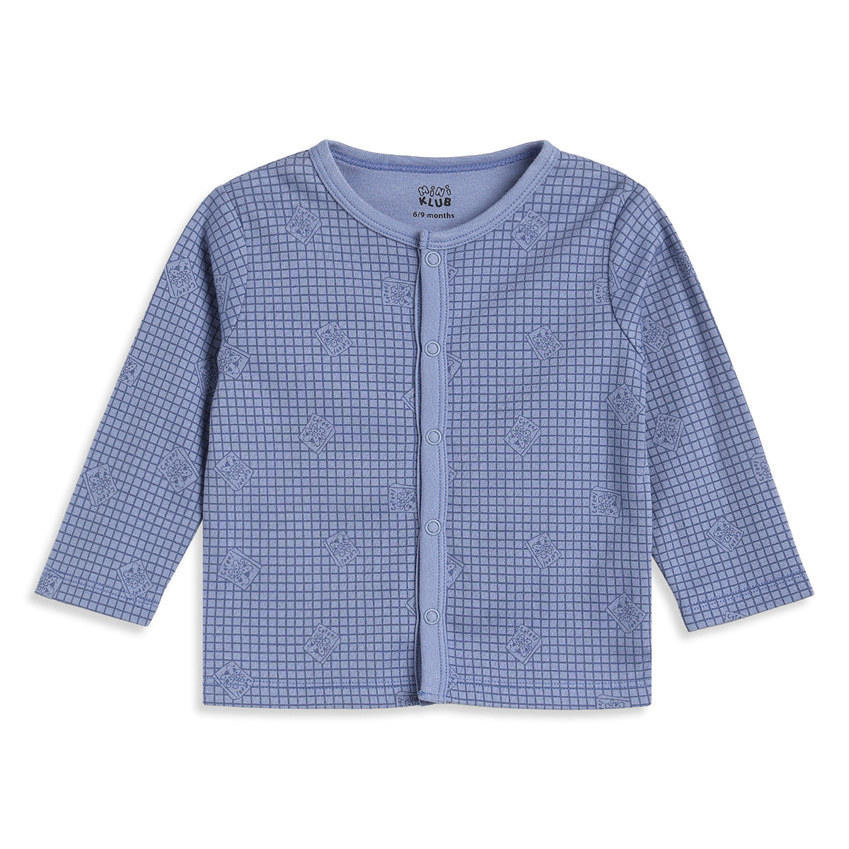 Baby Boys Yellow and Blue Cotton Front Open Full Sleeve Vest Pack of 2 Everyday Essentials