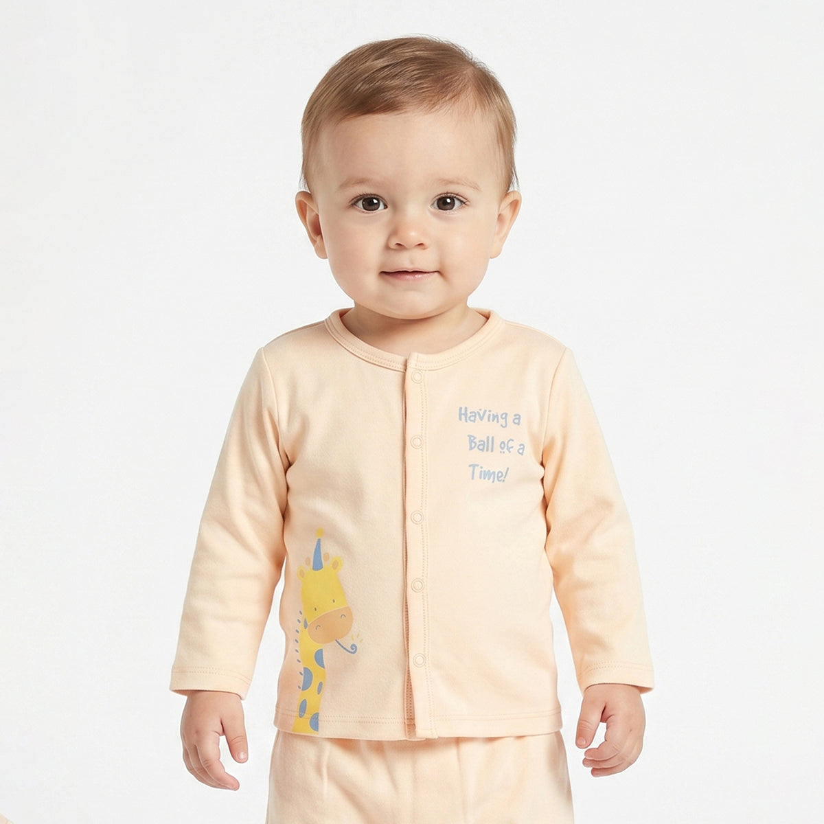 Baby Boys Red and Cream Cotton Front Open Full Sleeve Vest Pack of 2 Everyday Essentials