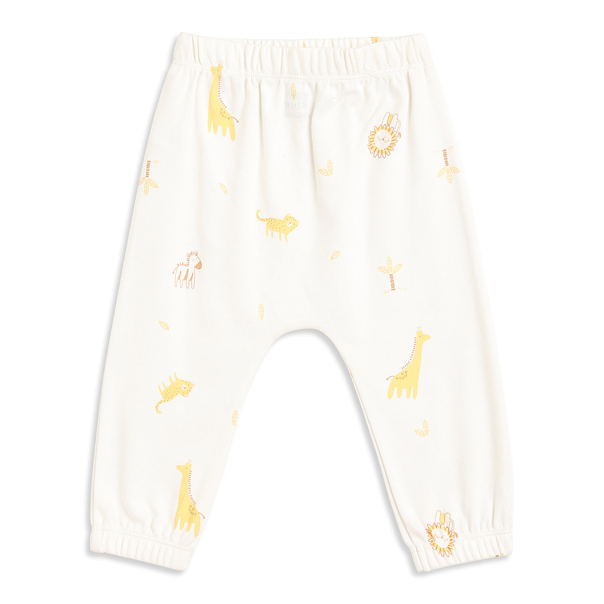 Baby Boys Peach and White Cotton Knit Bottom Pack of 2 Regular Fit Everyday Wear