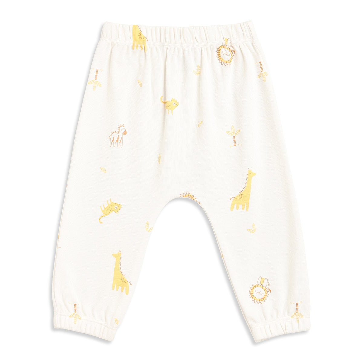Baby Boys Peach and White Cotton Knit Bottom Pack of 2 Regular Fit Everyday Wear