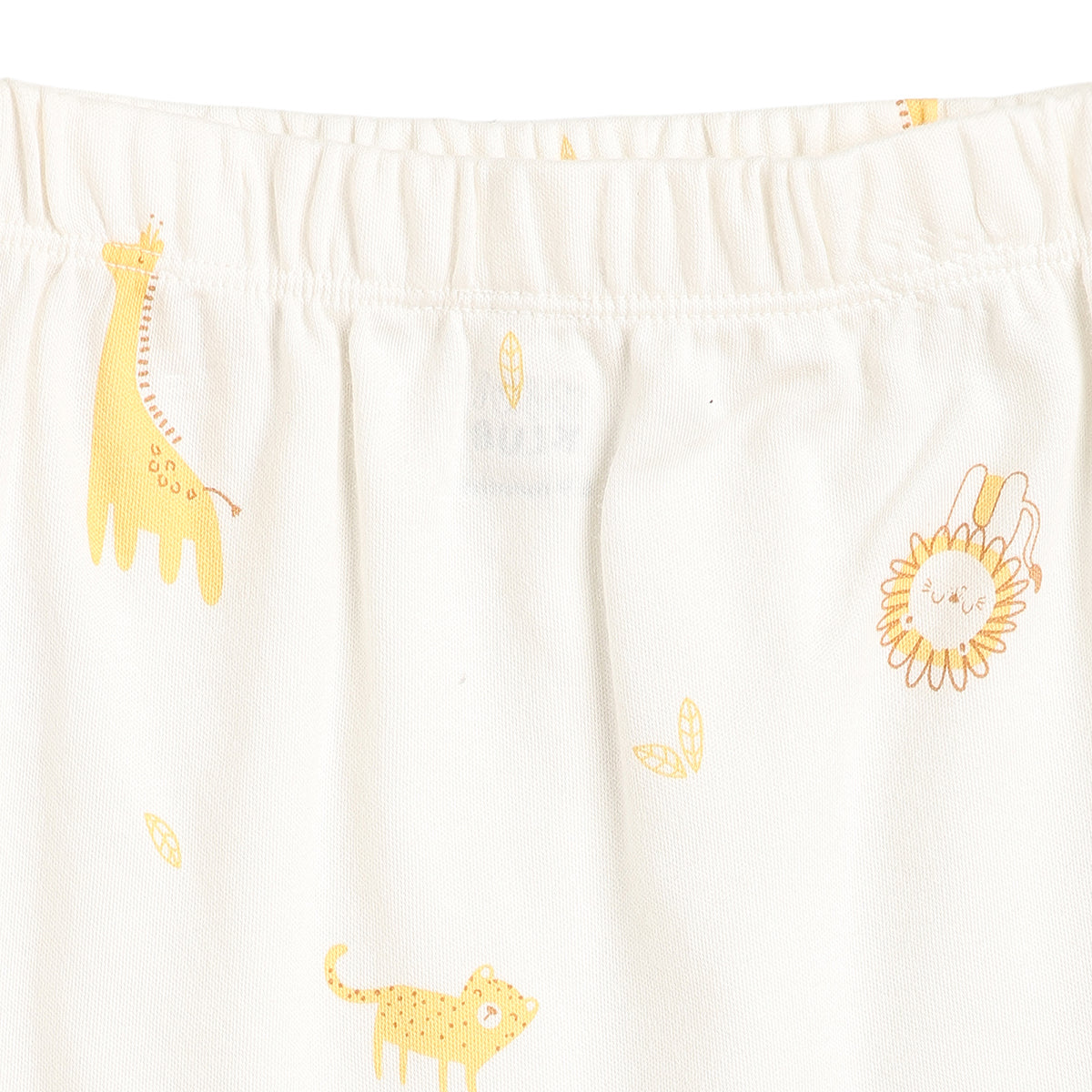 Baby Boys Peach and White Cotton Knit Bottom Pack of 2 Regular Fit Everyday Wear