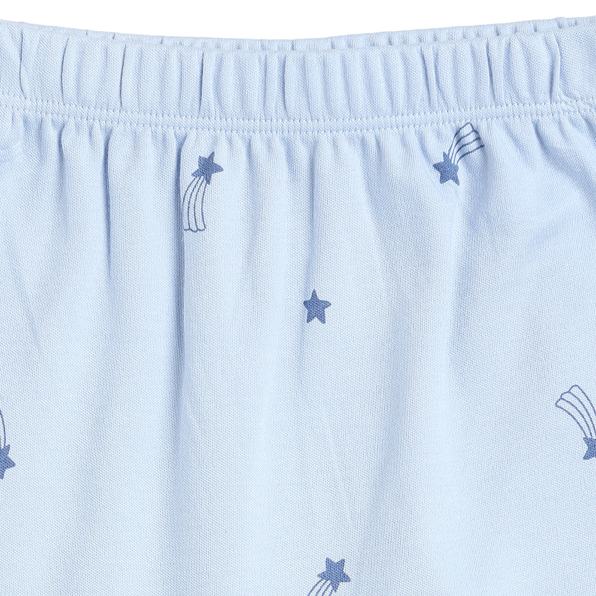 Baby Boys Sky Blue and Blue Cotton Knit Bottom Pack of 2 Regular Fit Everyday Wear
