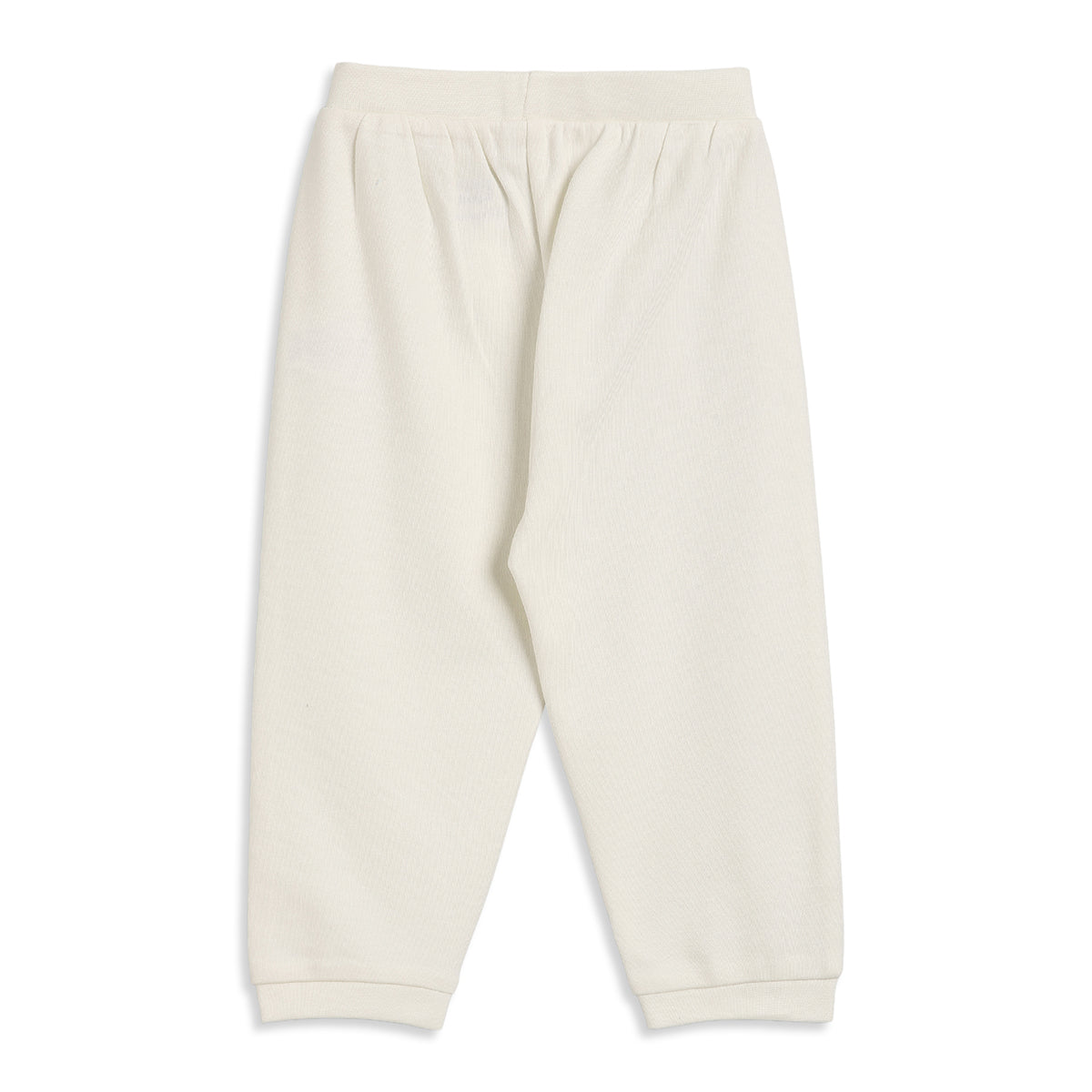 Baby Boys Cream and Peach Cotton Joggers Pack of 2 Regular Fit