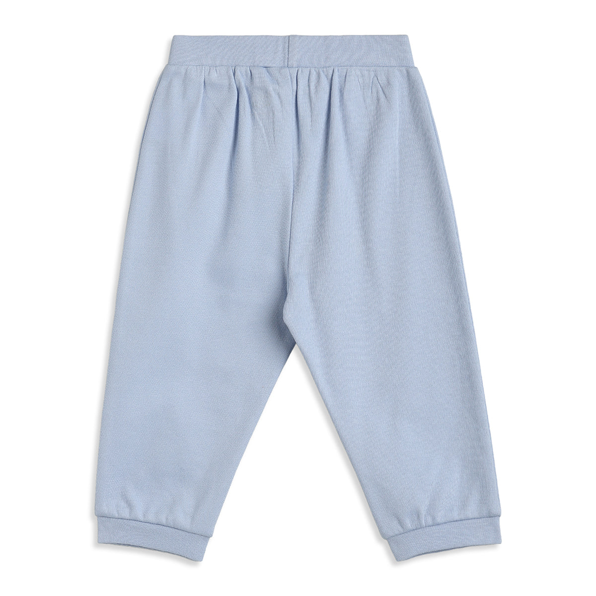 Baby Boys Sky Blue and White Cotton Knit Bottom Pack of 2 Regular Fit Everyday Wear