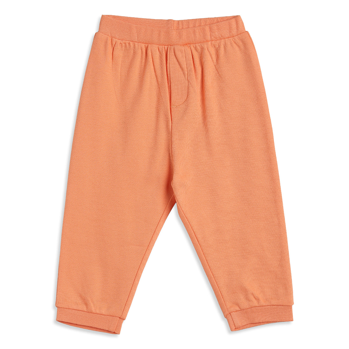 Baby Boys Peach and Cream Cotton Knit Bottom Pack of 2 Regular Fit Everyday Wear