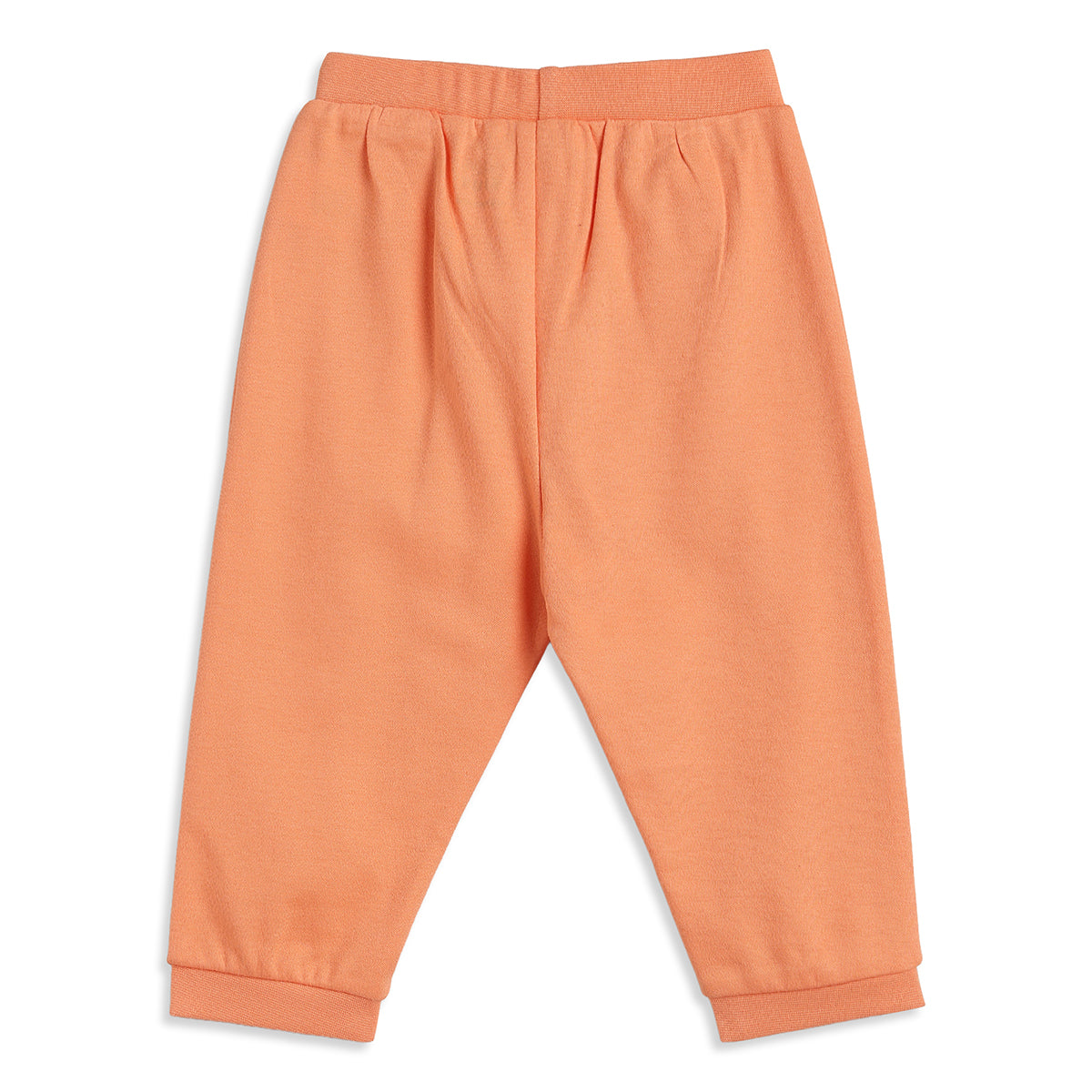 Baby Boys Peach and Cream Cotton Knit Bottom Pack of 2 Regular Fit Everyday Wear
