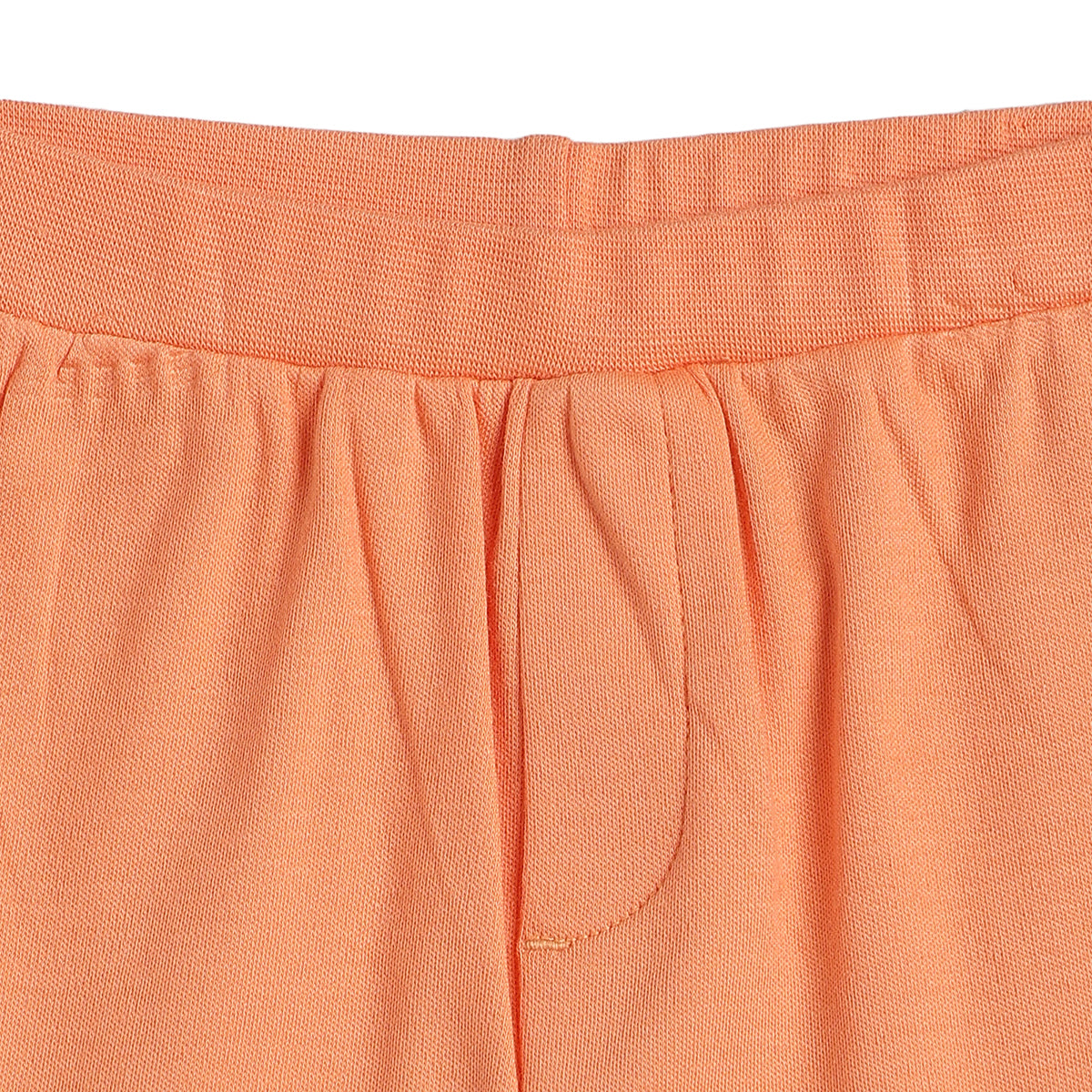 Baby Boys Peach and Cream Cotton Knit Bottom Pack of 2 Regular Fit Everyday Wear