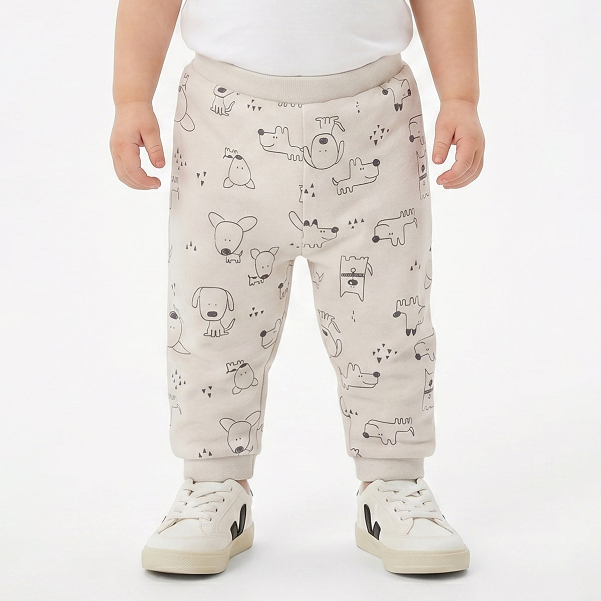 Baby Boys Mint Green and White Cotton Knit Bottom Pack of 2 Regular Fit Everyday Wear