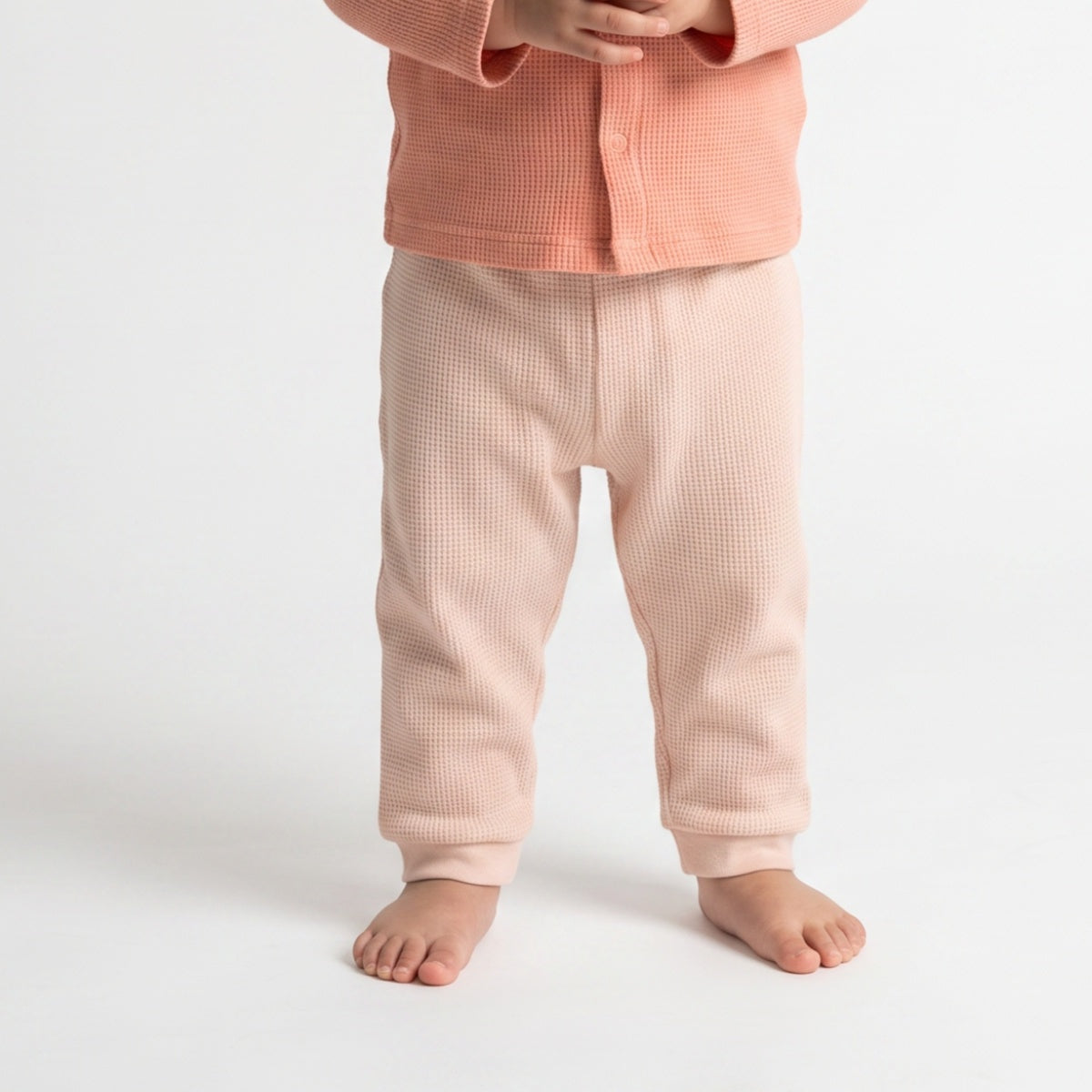 Baby Boys Yellow and Beige Cotton Jogger Pack of 2 Regular Fit Casual Kids Pants