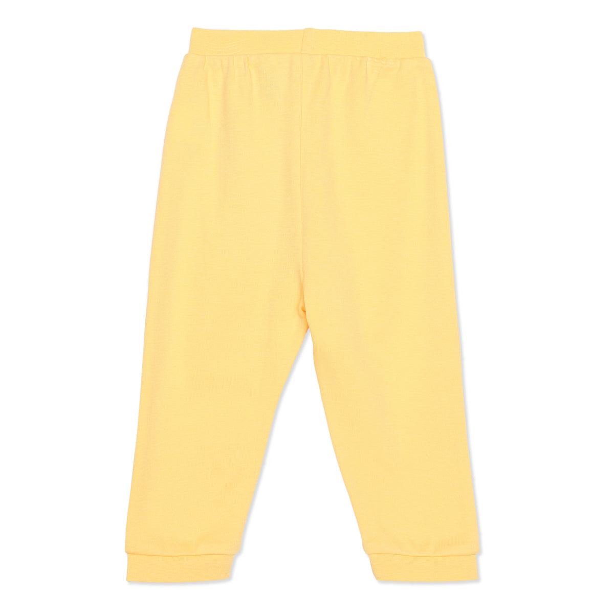 Baby Boys Yellow and Beige Cotton Jogger Pack of 2 Regular Fit Casual Kids Pants