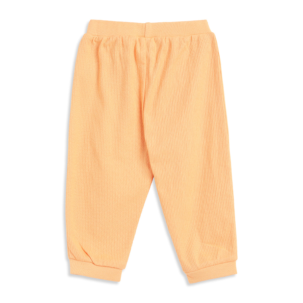Baby Boys Peach and White Cotton Knit Bottom Pack of 2 Regular Fit Everyday Wear