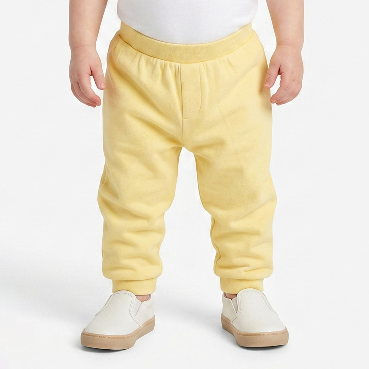Baby Boys Yellow and Aqua Blue Cotton Knit Bottom Pack of 2 Regular Fit Everyday Wear
